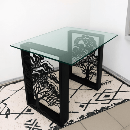 Metal Table Legs – Tree of Life Steel Base for Dining & Coffee Tables