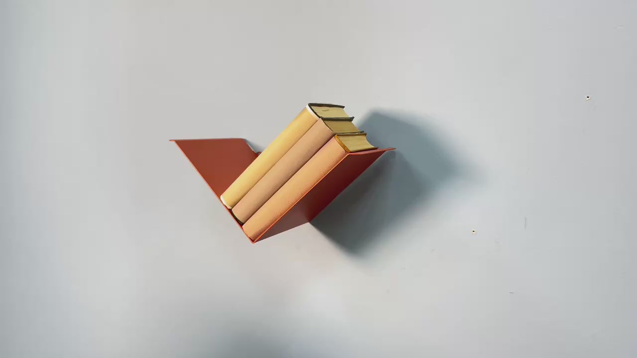 Metal Wall Shelf – Minimalist V-Shape Steel Shelf for Modern Interiors
