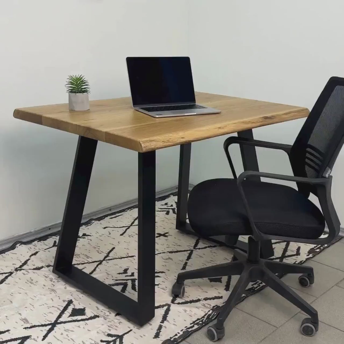 Angled Metal Table Legs Set Steel Base for Custom Tables