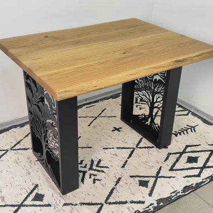 Metal Table Legs – Tree of Life Steel Base for Dining & Coffee Tables