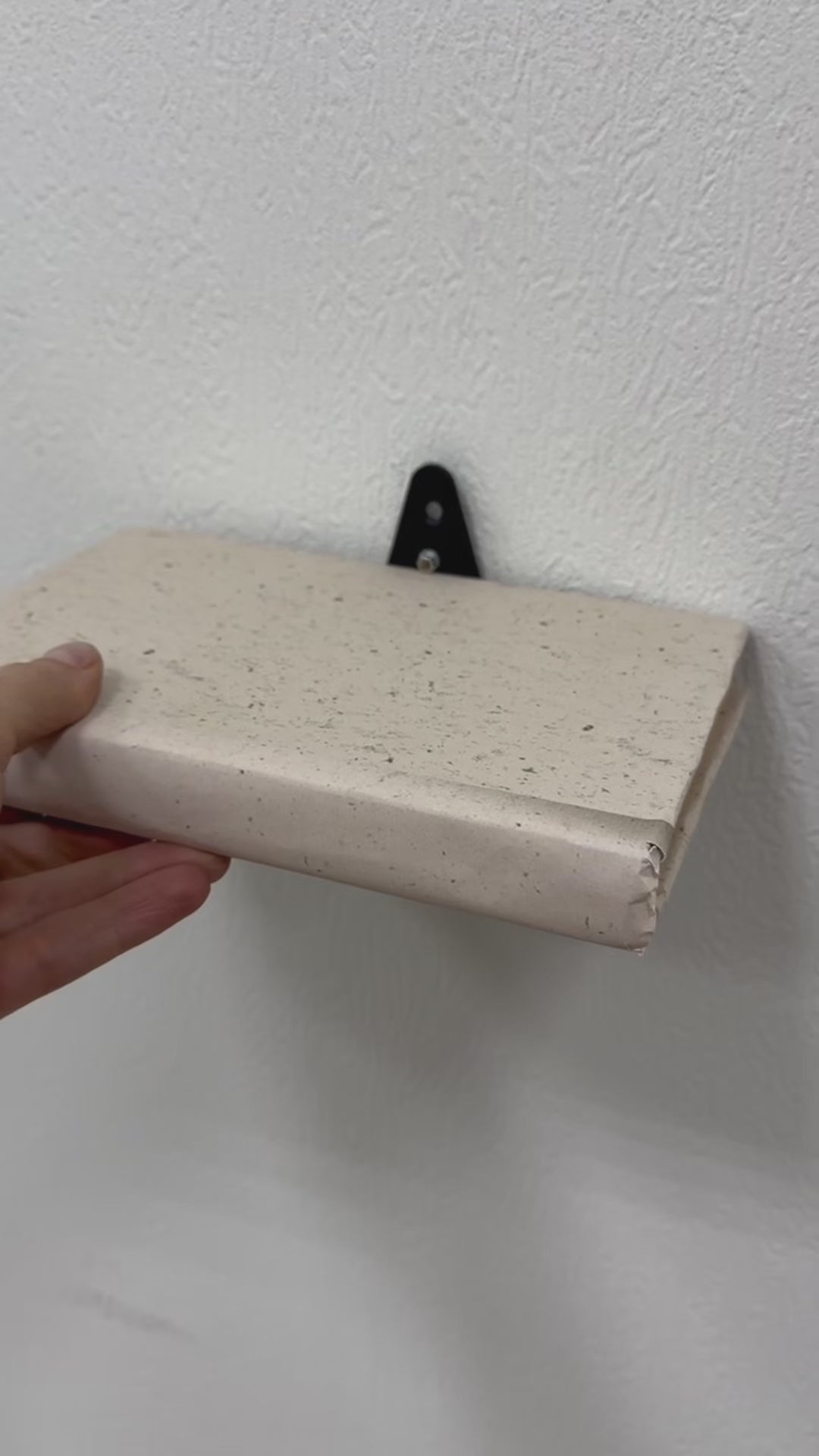 Minimal Metal Wall Shelf, Handmade Steel Floating Display Shelf