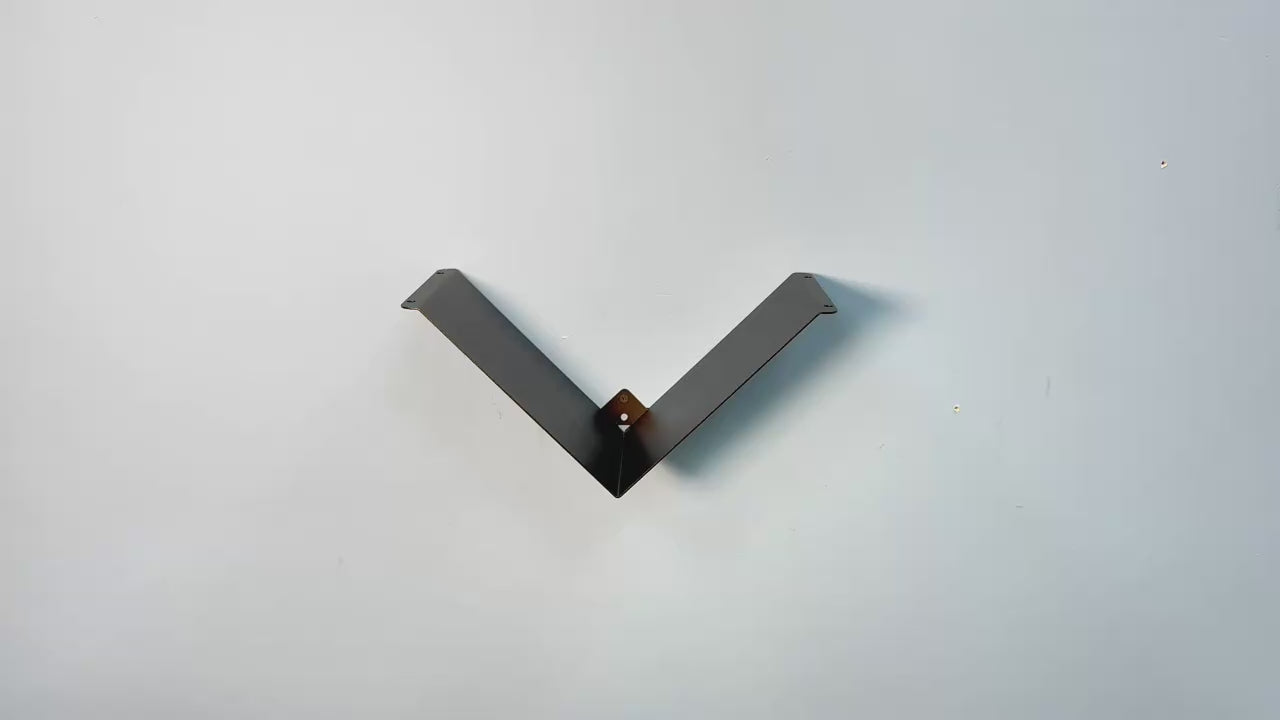 Metal Wall Shelf – Minimalist V-Shape Steel Shelf for Modern Interiors