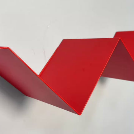 Metal Wall Shelf – W-Shaped Floating Steel Shelf for Home & Office
