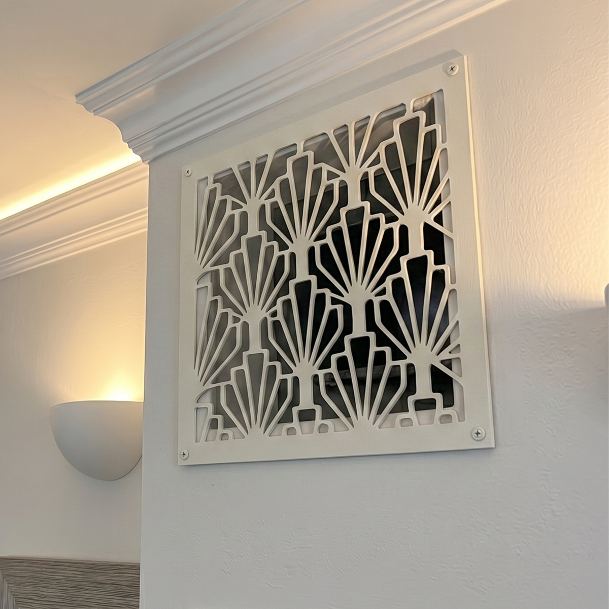 Large Custom Metal Vent Cover, Laser Cut HVAC Grille, Decorative Oversized Air Register