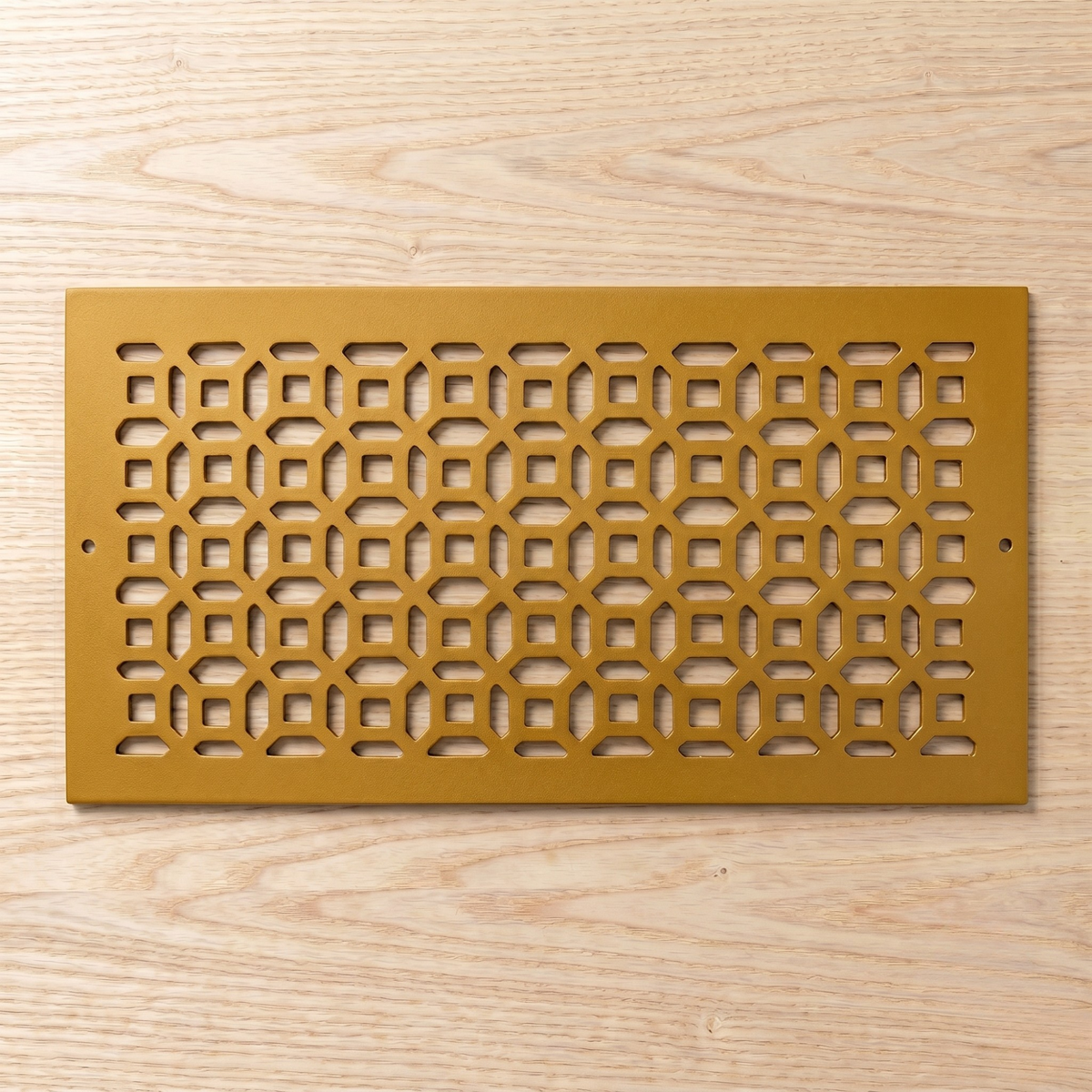 Custom Metal Vent Cover, Modern Steel HVAC Grille With Geometric Pattern