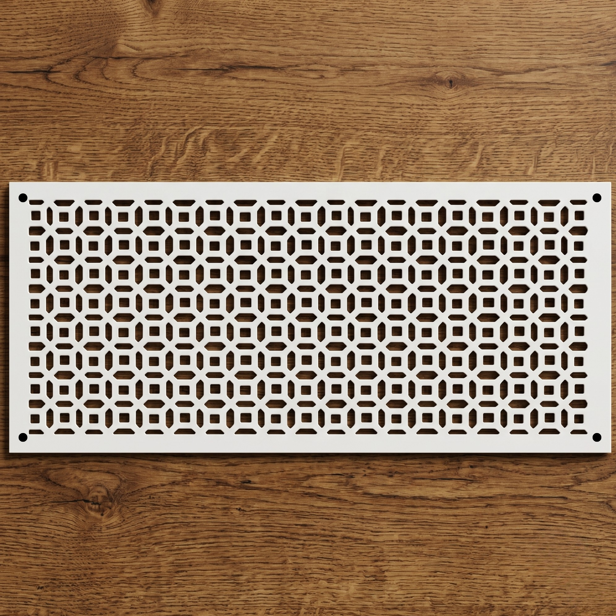 Large Custom Metal Vent Cover, Geometric Steel HVAC Grille 30-40 Inch