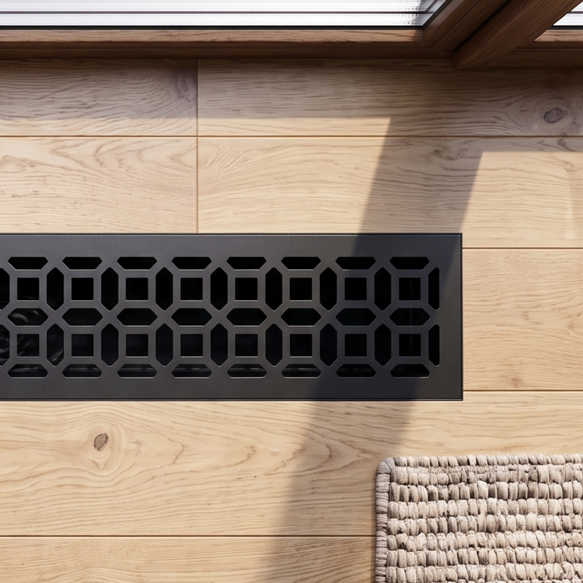 Custom Metal Vent Cover, Laser Cut HVAC Grille, Decorative Steel Air Register